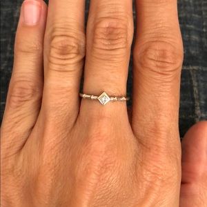 Kendra Scott Wave Ring White Gold